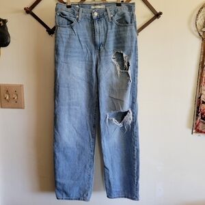 Levi's '94 Baggy Jeans Distressed Blue Denim Medium 28